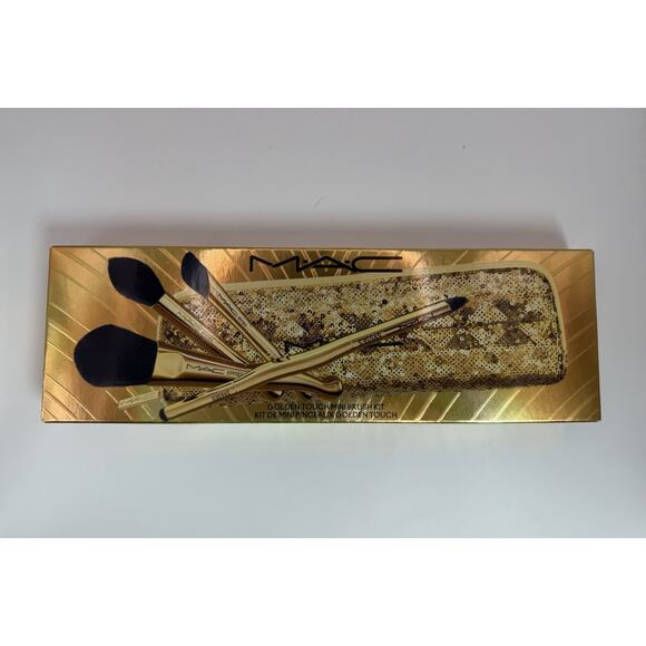 M·A·C | Makeup | Mac Golden Touch Mini 4 Pcs Brush Kit New In Box
